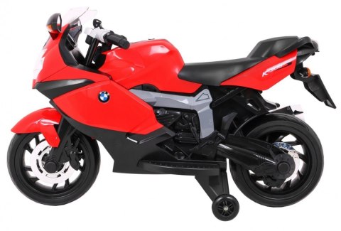 Motor na akumulator BMW K1300S dla dzieci Czerwony + Kółka pomocnicze + Dźwięki Światła + Wolny Start Motor na akumulator BMW K1300S dla dzieci Czerwony + Kółka pomocnicze + Dźwięki Światła + Wolny Start