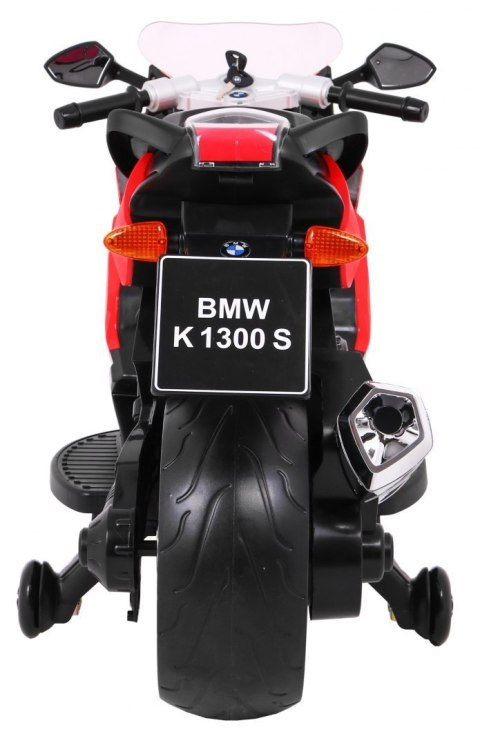 Motor na akumulator BMW K1300S dla dzieci Czerwony + Kółka pomocnicze + Dźwięki Światła + Wolny Start Motor na akumulator BMW K1300S dla dzieci Czerwony + Kółka pomocnicze + Dźwięki Światła + Wolny Start