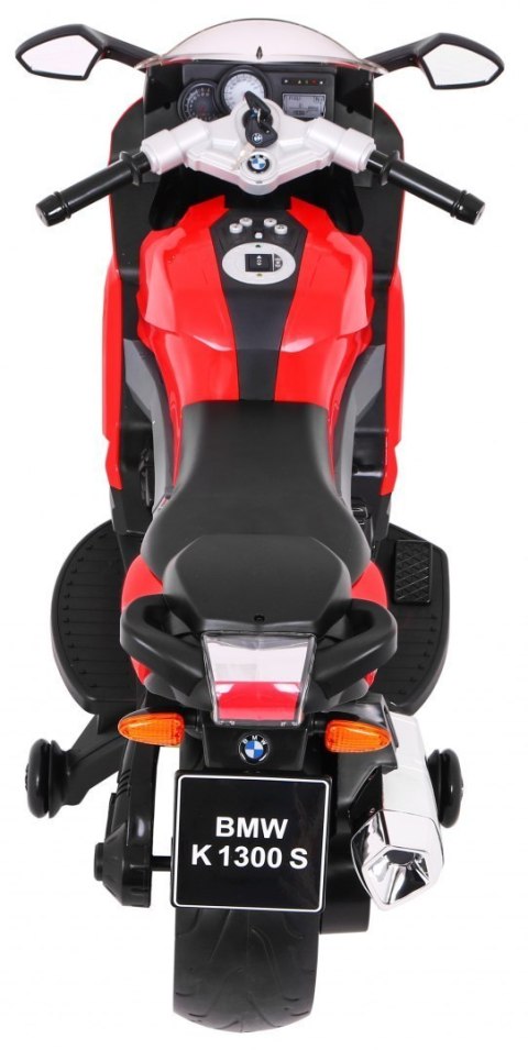 Motor na akumulator BMW K1300S dla dzieci Czerwony + Kółka pomocnicze + Dźwięki Światła + Wolny Start Motor na akumulator BMW K1300S dla dzieci Czerwony + Kółka pomocnicze + Dźwięki Światła + Wolny Start
