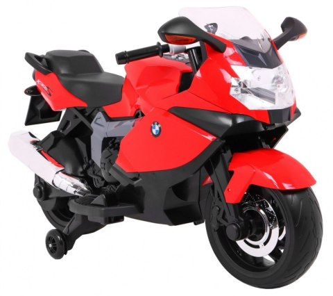 Motor na akumulator BMW K1300S dla dzieci Czerwony + Kółka pomocnicze + Dźwięki Światła + Wolny Start Motor na akumulator BMW K1300S dla dzieci Czerwony + Kółka pomocnicze + Dźwięki Światła + Wolny Start