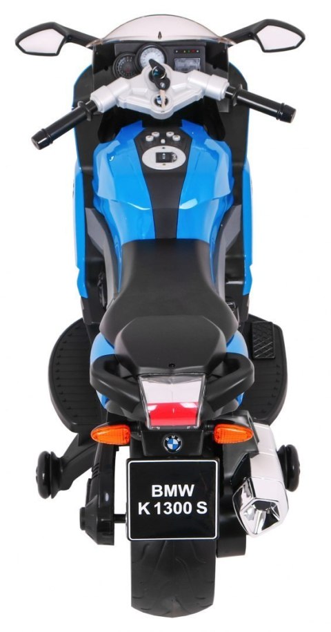 Motor na akumulator BMW K1300S dla dzieci Niebieski + Kółka pomocnicze + Dźwięki Światła + Wolny Start Motor na akumulator BMW K1300S dla dzieci Niebieski + Kółka pomocnicze + Dźwięki Światła + Wolny Start