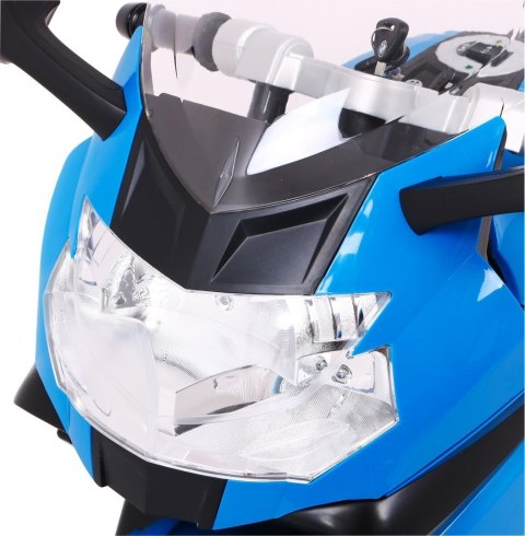 Motor na akumulator BMW K1300S dla dzieci Niebieski + Kółka pomocnicze + Dźwięki Światła + Wolny Start Motor na akumulator BMW K1300S dla dzieci Niebieski + Kółka pomocnicze + Dźwięki Światła + Wolny Start