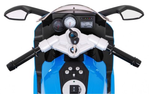 Motor na akumulator BMW K1300S dla dzieci Niebieski + Kółka pomocnicze + Dźwięki Światła + Wolny Start Motor na akumulator BMW K1300S dla dzieci Niebieski + Kółka pomocnicze + Dźwięki Światła + Wolny Start