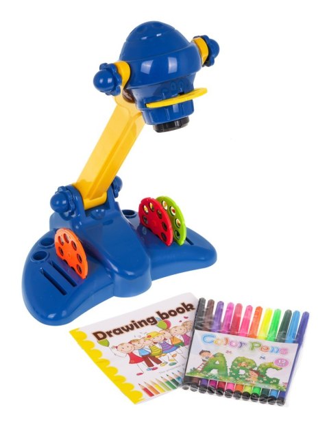Projektor do Rysowania dla dzieci 3+ Nauka odrysowywania + 4 Krążki z obrazkami + 12 Pisaków + Notes Projektor do Rysowania dla dzieci 3+ Nauka odrysowywania + 4 Krążki z obrazkami + 12 Pisaków + Notes