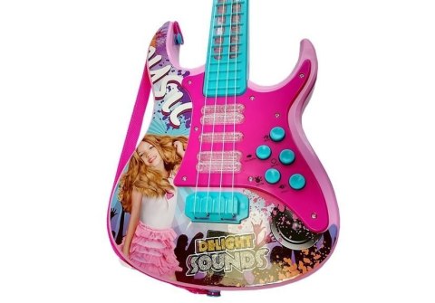 Gitara Z Mikrofonem Zestaw Do Karaoke Światła Dźwięki Gitara Z Mikrofonem Zestaw Do Karaoke Światła Dźwięki