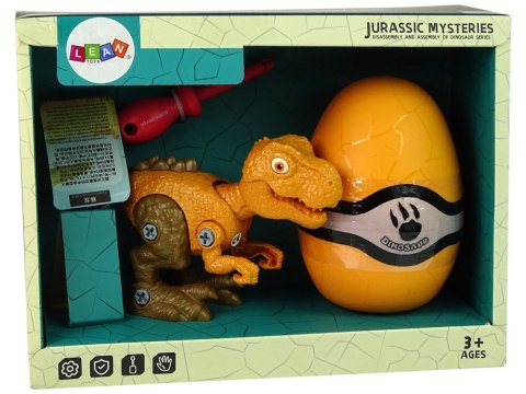 Zestaw Dinozaur Tyranozaur Rex z Jajkiem DIY Śrubokręt Pomarańczowy Zestaw Dinozaur Tyranozaur Rex z Jajkiem DIY Śrubokręt Pomarańczowy