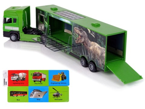 Duża Ciężarówka Transporter Do przewozu Dinozaurów Auto Metal Duża Ciężarówka Transporter Do przewozu Dinozaurów Auto Metal