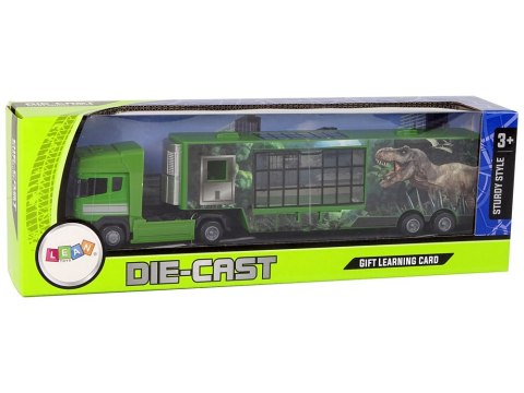Duża Ciężarówka Transporter Do przewozu Dinozaurów Auto Metal Duża Ciężarówka Transporter Do przewozu Dinozaurów Auto Metal