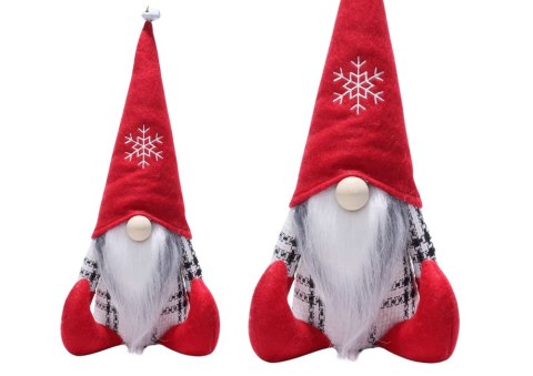 Krasnal Skrzat Świąteczny Czerwona Czapka Dzwoneczek 32cm Krasnal Skrzat Świąteczny Czerwona Czapka Dzwoneczek 32cm