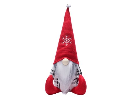 Krasnal Skrzat Świąteczny Czerwona Czapka Dzwoneczek 32cm Krasnal Skrzat Świąteczny Czerwona Czapka Dzwoneczek 32cm