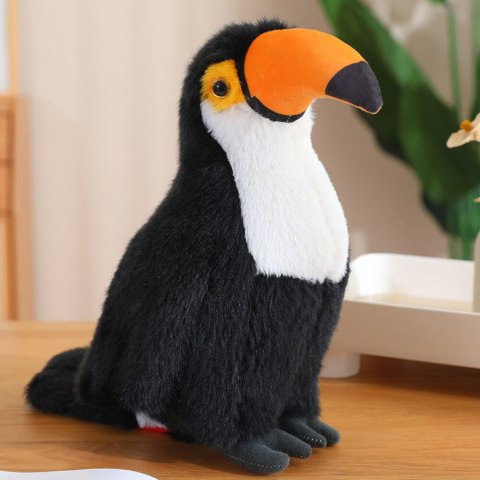 Pluszowy Ptak Tukan Pluszak Maskotka Przytulanka Biały 30cm Pluszowy Ptak Tukan Pluszak Maskotka Przytulanka Biały 30cm