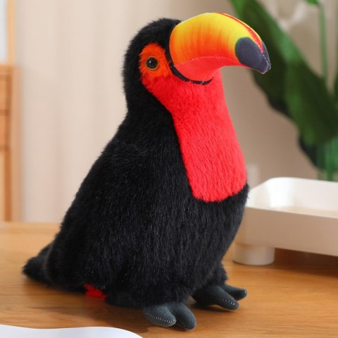 Pluszowy Ptak Tukan Pluszak Maskotka Przytulanka Czerwony 20cm Pluszowy Ptak Tukan Pluszak Maskotka Przytulanka Czerwony 20cm