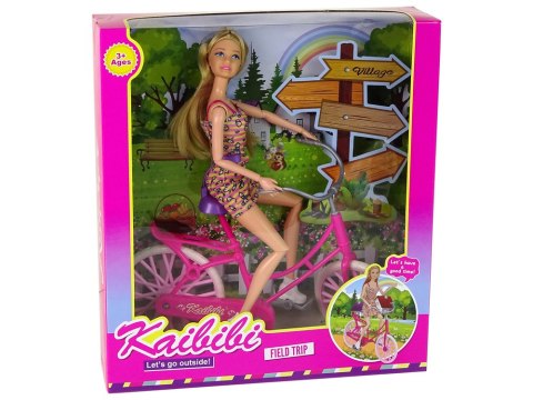 Lalka na Rowerze Różowa Lalka na Rowerze Różowa