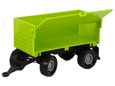 Traktor Rolniczy z Przyczepą Światłą Dźwięki Zielony Traktor Rolniczy z Przyczepą Światłą Dźwięki Zielony